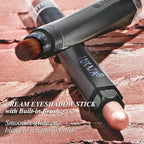 Orange Eyeshadow Stick Makeup Set 10PCS, Neutral Shimmer And Matte Cream Eye Shadow Palette, Metallic Bronze Smoky Eyeliner Brightener Crayon Kit, Ideal Gift for Women -Stellar Pink Quartz