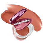 ORBITA LIP AND CHEEK BLURRING POT | Lip & Cheek Tint with Soft Velvety Mud Texture, Blur Matte Finish Lipstick, Featherlight, Multi-Use Makeup, Buildable Color, Long-Wearing (010 Apollo)