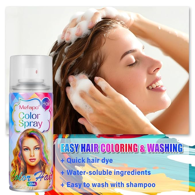 Red Hair Spray,Red Temporary Hair Color Spray for Kids Women, Washable Temporary Hair Dye, Hair Color Wax Natural Hair Strong Style Gel Cream for Christmas Party,Halloween,Cosplay(4.06oz)