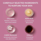 SpaScriptions Cherry Blossom & Vanilla Exfoliating Body Wash - 32 fl oz Scented, Hydrating Body Wash Scrub for Women, Natural Daily Cleanser for Smooth, Radiant, Healthy-Looking Skin, Paraben Free