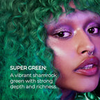XMONDO Color Super Green Depositing Mask & Semi-Permanent Green Dye | Infused with Bond Booster Technology & Hyaluronic Acid for Nourishment, Revitalization & Repair, Vegan Formula, 8 Fl Oz 1-Pack