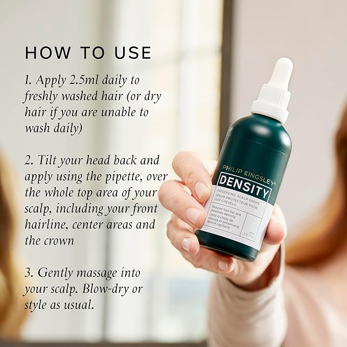Philip Kingsley Density Preserving Serum for Thinning Hair and Hair Loss, Scalp Care for Hair Fall and Thickness, 2.87 oz