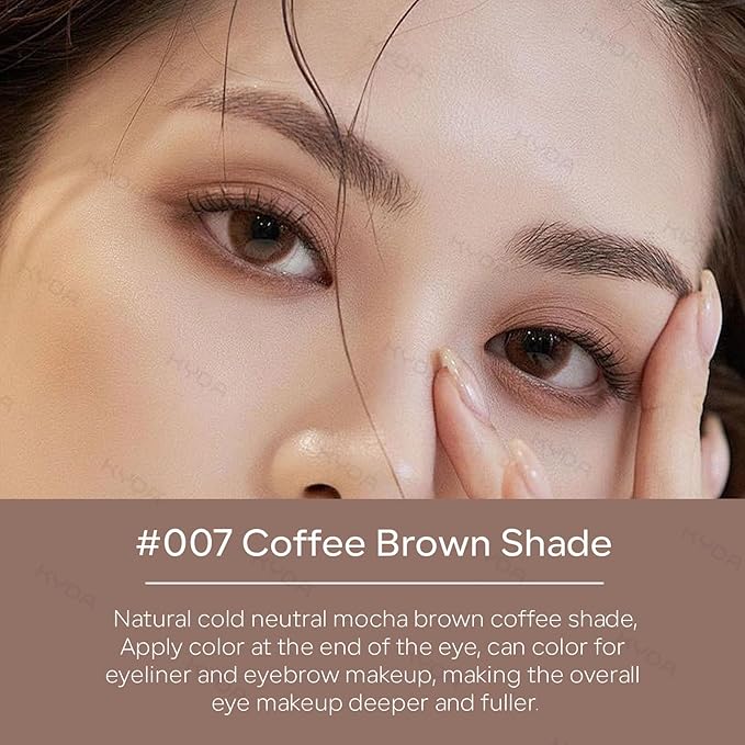 KYDA Single Matte Eyeshadow, Coffee Brown Shade, Ultra-fine Lightweight Powder, Multiuse Blendable Formula, Daily Matte Eyes Makeup, Mocha