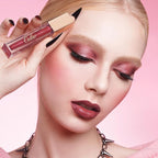 Oulac Red Matte Liquid Lipstick for Women, Long Lasting Lipstick Waterproof Lip Stain, No Transfer, Creamy High Pigmented Formula with Rose Oil, Vegan & Cruelty-Free MS07