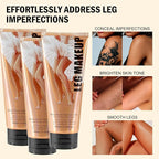 Boobeen Waterproof Leg Makeup Cream, No Transfer Body Concealer, 24-Hour Long-Lasting and Easy to Apply, Smooth & Light Effect for All Skin Tones