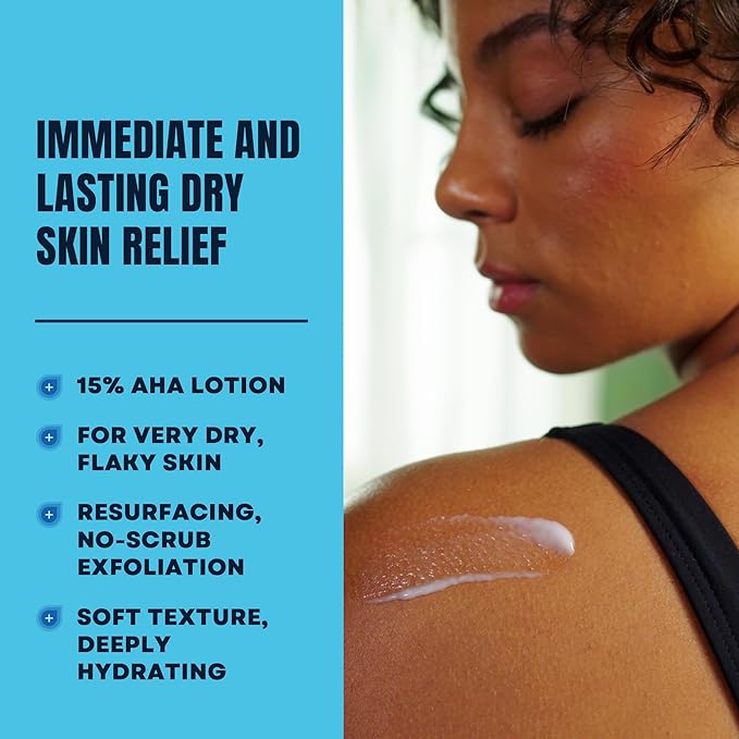 AmLactin Intensive Healing Body Lotion - Therapeutic Lotion for Extremely Dry Skin - No-Scrub Exfoliator and Moisturizer with 15% Lactic Acid AHA and Ceramides, 7.9 oz (Packaging May Vary)