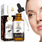 2 PCS Caffeine Eye Serum - Eye Cream for Dark Circles and Puffiness, with EGCG, Ascorbic Acid, Collagen, Caffeine Eye Lift Serum Reduces Under Eye Bags Wrinkles and Fine Lines- 2 oz/60 ml