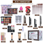 All in One Makeup Kit for Women Full Kit,Travel Makeup Set,Makeup Gift Set for Girls & Teen,Professional Makeup Kit Includes lash Clusters Kit Eyeshadow Lipstick Brow Pencil Eyeliner Brush Set