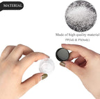 200PCS 5 Gram Sample Containers, 5ml Empty Jars with Lids, Small Cosmetic Containers, Mini Sample Jars with 16PCS Mini Spatulas for Make Up, Oils, Lotion, Powder, Paint, Jewelry, Lip Balms(Black Lid)