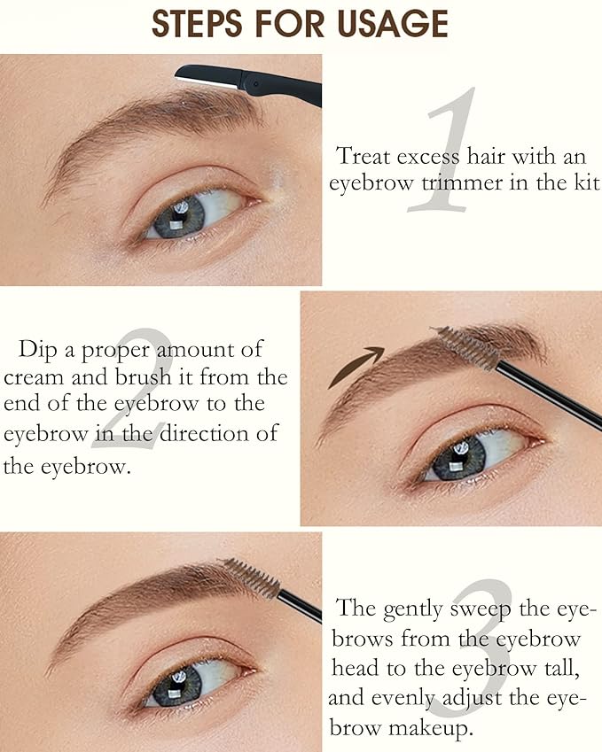 Tinted Eyebrow Gel- 1Pcs Long Lasting Waterproof Grey Tinting Eye Brow Glue,Gray Brow Filler,Brow Fast Sculpt,Fill in Eyebrows and Cover White Hairs,Christmas Eye Makeup Gift for Women Mother-#13