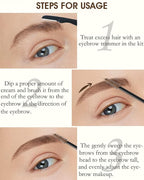 Waterproof Tinted Brow Gel-Long Lasting SmudgeProof Liquid Eyebrow Makeup,Eyebrow Mascara Tinted Brow Glue,Brow Filler Tint,Volumizing Enhance Brow Mascara,With Brow Razor Brush for Women-04Dark Brown