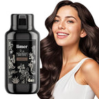 Limer Hair Dye Shampoo, Dark Brown 6-in-1 Natural Herbal Hair Color Shampoo, Semi-Permanent Gray Coverage with Pleasant Scent, Ammonia-Free Formula for Women & Men (460ml/15.55fl oz)