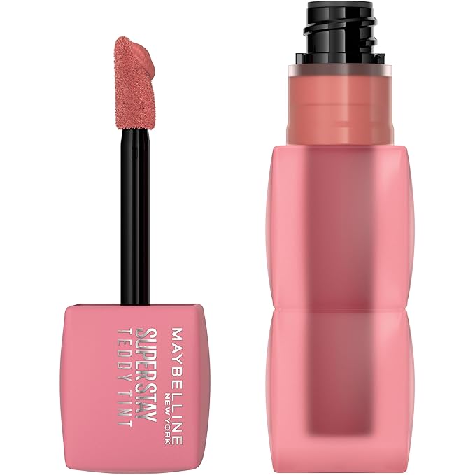 MAYBELLINE Super Stay Teddy Lip Tint, Long Lasting Matte Lipstick for Up To 12HR Wear, Ribbon Tied, 1 Count