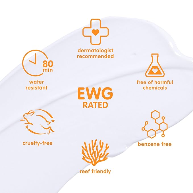 Thinkbaby SPF 50+ Baby Sunscreen, 6 Oz. – Safe, Natural Mineral Sun Cream for Babies - Water Resistant – Broad Spectrum UVA/UVB Sun Protection – Vegan Sunscreen for Kids