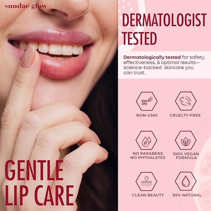 Lip Mask & Scrub – Watermelon, Mango & Vanilla – Hydrates, Exfoliates, Softens & Repairs Dry, Cracked Lips – Dermatologist Tested, Korean Skin Care – Vegan, Clean Beauty – Duo Pack