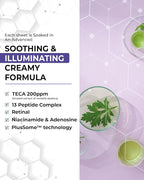 CENTELLIAN 24 Madeca Mask (Wrinkle Revitalizing, 20pc) - Face Mask Sheet for Skin Elasticity, Instant Lift with Centella Asiatica, TECA, Niacinamide, Retinal Korean Skin Care for Men Women