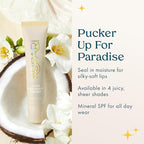 Kopari Lip Love Moisture Balm in Nude Beige SPF 30 - Mineral Zinc Oxide Tinted Lip Sunscreen, Ceramide Barrier-Boosting Hydration, Clean Vegan, 0.35 oz