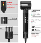 Hair Dryer Brush 7 in ONE, Powerful Blow Dryer Brush with Air Curler for Hair, Brush Blow Dryer with Diffuser, Ionic Hot Air Brush Fast Dry, Volumize, Curls, Straight, Hair Styling Tools 100-120V