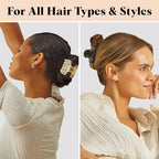 Kitsch & Mickey/Minnie Hair Claw with Rhinestones, Cute and Elegant Claw Clips for Girls, Great for All Hair Types, Recycled Plastic | Ideal Gifts for Women - 1pc (Black)