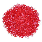 3200 Pcs Elastic Rubber Bands Small Hair Ties Hair Rubber Mini Hair Bands Hair Elastics Tiny Soft Holder Ponytails for Girls (Pearlescent Red)