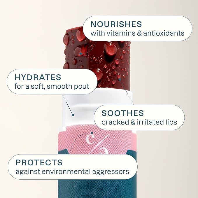 Cliganic Tinted Lip Balm Set - 4 Colors, Hydrating, Enriched with Vitamin E, Cruelty Free, Stocking Stuffer Gift