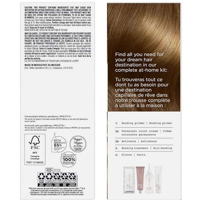 Clairol ColorStrong Permanent Zero Ammonia Hair Dye, 6.3 Light Golden Brown - Cairo Hair Color, Pack of 1