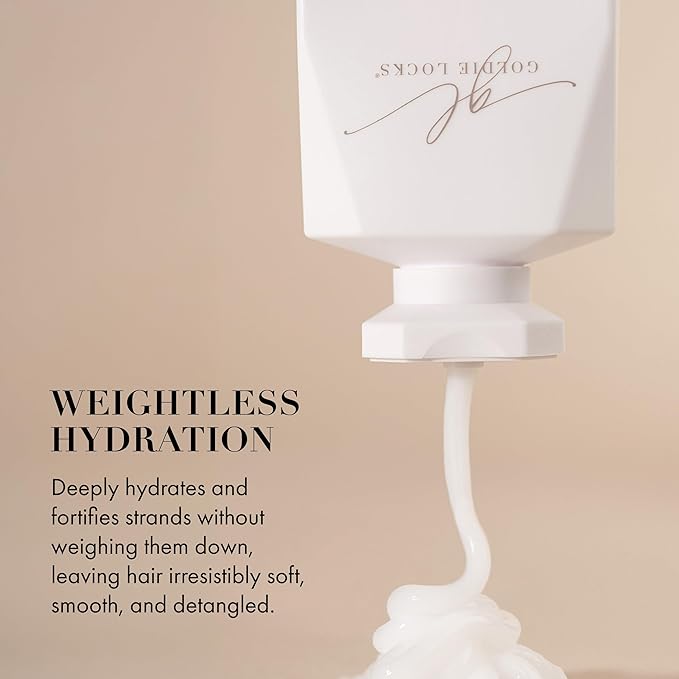 Goldie Locks Travel Size Ultra Hydrating Conditioner - 3.4 fl oz - Moisturizes Frizz and Split Ends - Sulfate Free - Safe for Extensions and Color-Treated Hair - Protein-Free