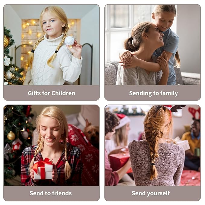 Black Hair Ties, 100 Pack Nylon Elastic Bands for Women, Seamless Damage-Free Ponytail Holders, Thick Hair Accessories. (black)