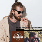 EasYoung Braided Mens Hair Ties For Men, For Buns Curly Thick Dense Hair Elastic Hair Ties For Guys, No damage No Crease Breakage, 9 Count (Pack of 1)