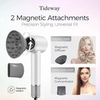 Tideway Hair Dryer, Blow Dryer with Diffuser High-Speed Plasma Ionic Low Noise for Fast Drying, Travel Hair Dryer for Women and Man, Curly/Wavy & Long/Thick Color-Treated Hair H11