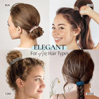 Zenssia Silk Scrunchies for Hair, 4PC Pure Mulberry Silk Hair Ties No Damage, Skinny Elastic Scrunchies for Fine & Thin Hair, Black Navy Royal Blue