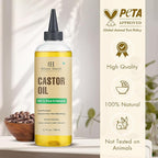 Botanic Hearth Hair Oil for Hair Growth | Strengthening Dry, Frizzy, Damaged Hair & Scalp Treatment | No Parabens or Harmful Sulfates | All Hair Types | Castor Hair Oil - 6.7 Fl Oz