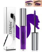 Tinted Eyebrow Mascara Gel-1Pcs Long-lasting Waterproof Smudge-proof Purple Brow Glue Colored Liquid Mascara,Tinted Brow Filler Curling Mascaras,Christmas Eye Makeup Gift for Women Girl-08