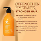 Luseta Hair Growth Shampoo with Turmeric & Collagen, Thickening Volumizing Shampoo for Women and Men with Thinning or Oily Hair, Color Safe, Sulfate and Paraben Free, 16.9 Oz