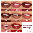 2Pc Butter Lipstick Tinted Lip Balm, Shine Moisturizing Plumper Lipstick for Women, Natural Nourishing Hydrating Lip Gloss Stain for Dry Lips, Lightweight Lip Liner Care Vegan Makeup, 06 & 07