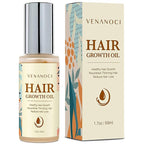 Hair Growth Oil with Rosemary & Biotin: Natural Hair Regrowth Serum for Women & Men – Anti Hair Loss & Thinning Treatment – Promotes Thicker, Fuller, Stronger, Healthier Hair – All Hair Types