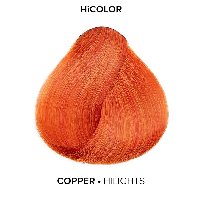 L'OREAL TECHNIQUE HiColor Blonde HiLights Permanent Hair Color For Dark Hair - Intense Blonde Highlights, No Pre-Lightening Required, No-Drip Crème and Color Resists Fading, Copper
