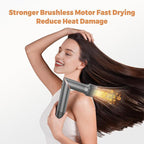 6 in 1 Hair Dryer Brush, Powerful Blow Dryer Brush Air Curler Air Curling Wrap Styler, Blow Dryer Diffuser Ionic Hot Air Brush Fast Dry, Straight,Curl, Blow dryers Brush for Hair, Travel Bag 100-120V