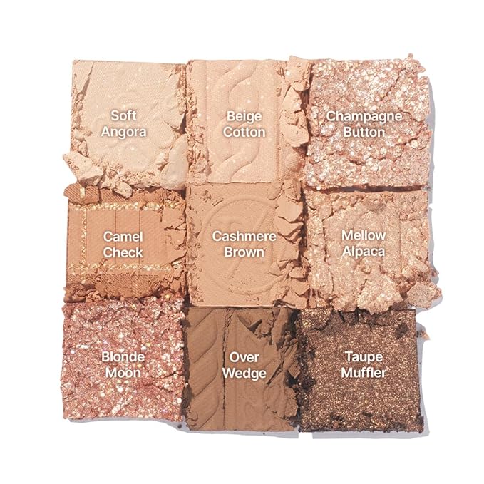 dasique Shadow Palette #15 Beige Knit l Vegan, Cruelty-Free l 9 Blendable Shades in Smooth Matte and Shimmer Finishes with Gorgeous Pearls