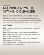 BABOR Refining Enzyme & Vitamin C Cleanser, Enzyme Powder Cleanser, Exfoliating Face Wash Polish, Gentle Facial Scrub to Brighten and Even Complexion