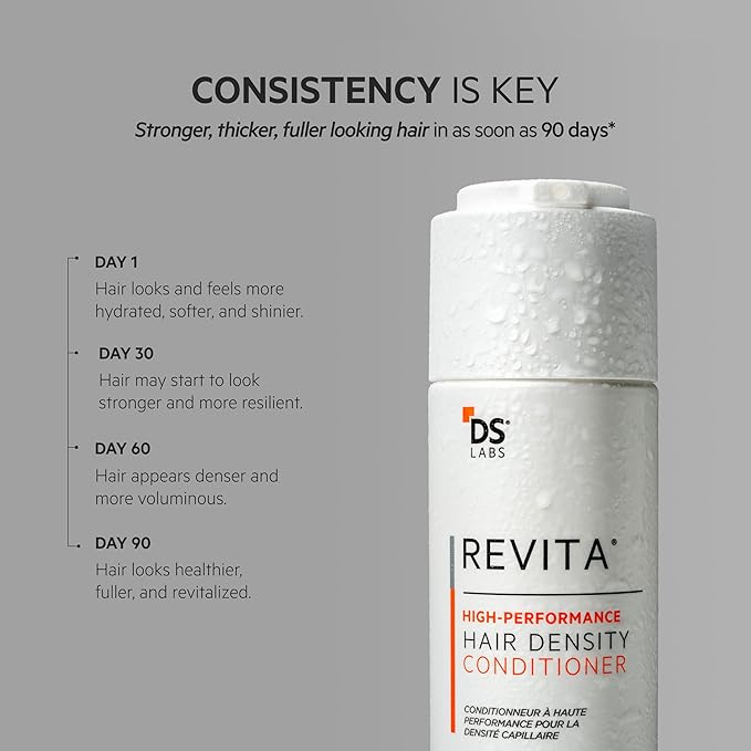 DS Labs Revita Conditioner, 100 mL – Scalp Refreshing Hydration for Fuller Looking, Weightless Hydration, Caffeine, Turmeric, Sulfate & Silicone Free, Color Safe, For Men & Women