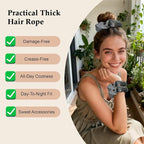 Satin Scrunchies for Women – 8PCS Green Silk Hair Ties – No Crease, Frizz-Free, Gentle Elastic Hair Bands for Thick & Thin Hair, Soft & Stylish Hair Accessories Gifts