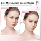 2025 Multi-Functional Face Lifting Device, V Roller Face Lift, Tightening, Skin Care, Double-Sided Roller Design, Type-C Fast Charging, Portable Beauty Device with 3 Adjustable Settings (White)
