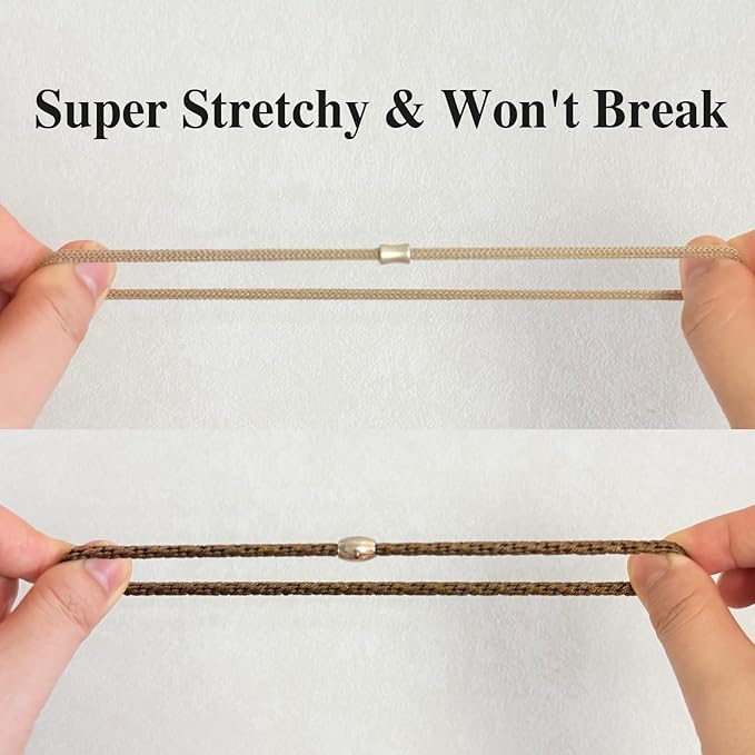 Hair Ties for Thick Hair,25PCS No Damage, Braided Elastics Hair Bands Ponytail Holders for Women