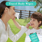 200 PCS Wet Wipes Individually Wrapped, Disposable Wet Wipes Bulk, Travel Size Wipe with Vitamin E & Aloe, Skin Cleansing Wipe for Hands Butt Restaurant Barbecue Daily Use, 7.1 x 7.87 inch