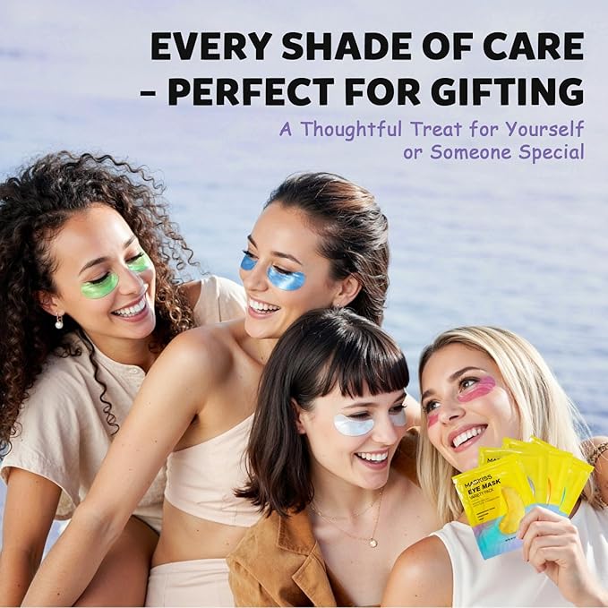 Under Eye Patches Variety Pack (48 Pairs), Stocking Stuffers for Women, Eye Masks for Dark Circles Puffy Eyes With 8 Colors (6 Pairs/Color), Vegan Skin Care Gifts for Teen Girls