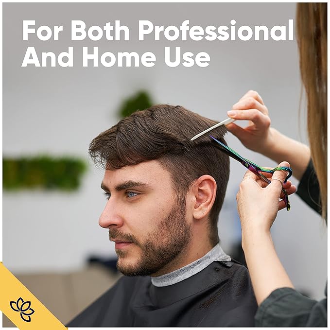 Equinox Razor Edge Series Professional Hair Scissors - 6.5” Premium Japanese Stainless Steel Hair Cutting Scissors, Hair Shears, Hair Razors for Hair Cutting, Barber Accessories & Hair Salon Supplies