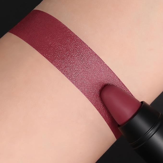 FOCALLURE Ultra Chic Lipstick,Rich Vitamin E Lip Crayon,Lightweight Color without Drying or Fading,Long Lasting Waterproof Lips Makeup,STUDDED KISS