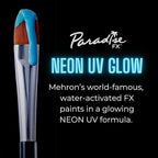 Mehron Paradise FX UV Neon Glow – Neon UV Celestial 1.4 oz | Water Activated Black Light UV Paint for Raves, Costumes, SFX, Halloween, Stage, Theater & Cosplay