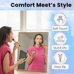 3pcs,Microfiber Hair Cape, Jumbo Hair Tie, Fine Mist Spray Bottle, Hair Styling Accessories,Microfiber Hair Towel For Curly Hair, Shoulder Neck Towel, Wet Hair Drying Cape, Makeup, Curly Hair Towel